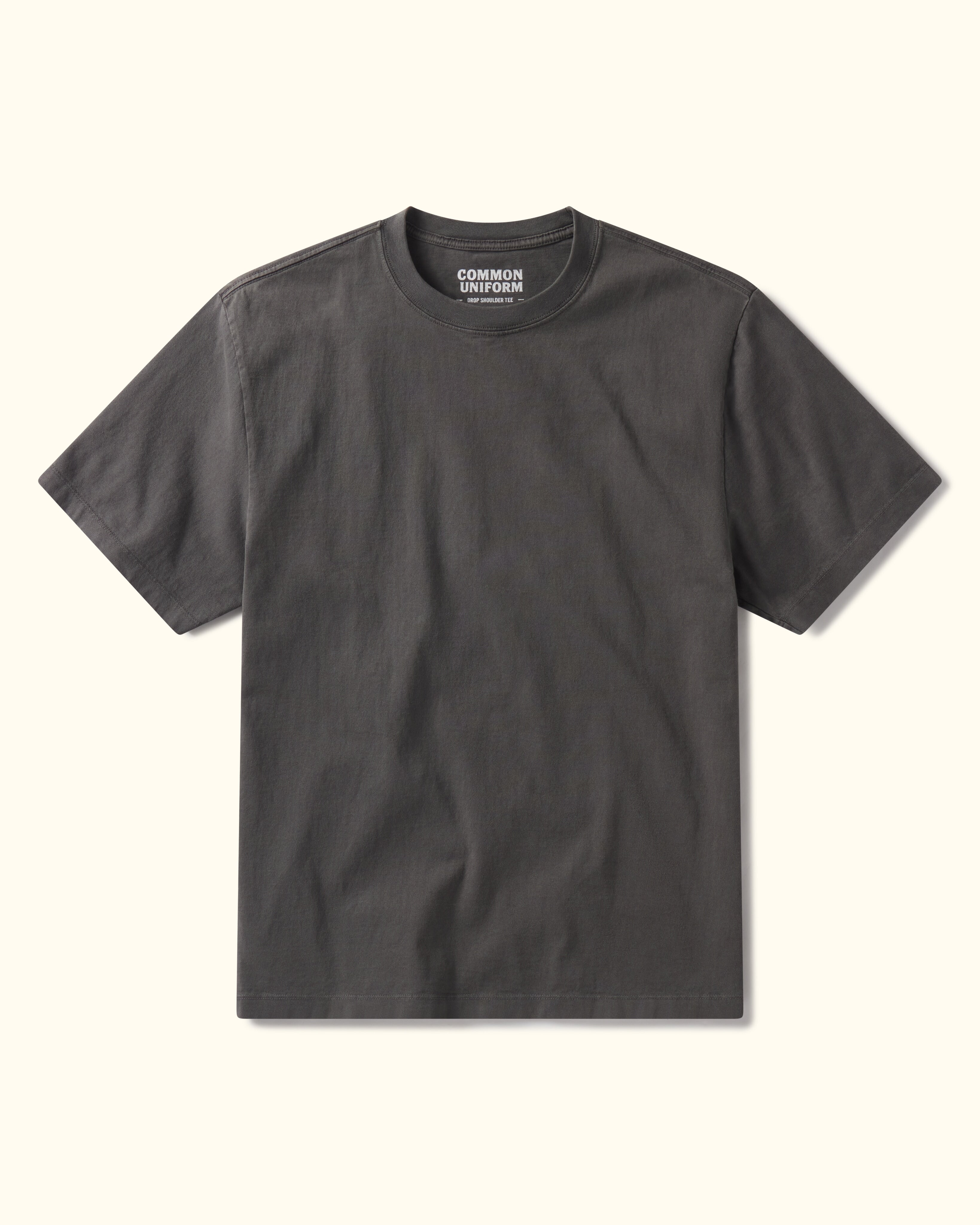 Steel Grey Drop Shoulder t-shirt on a white background