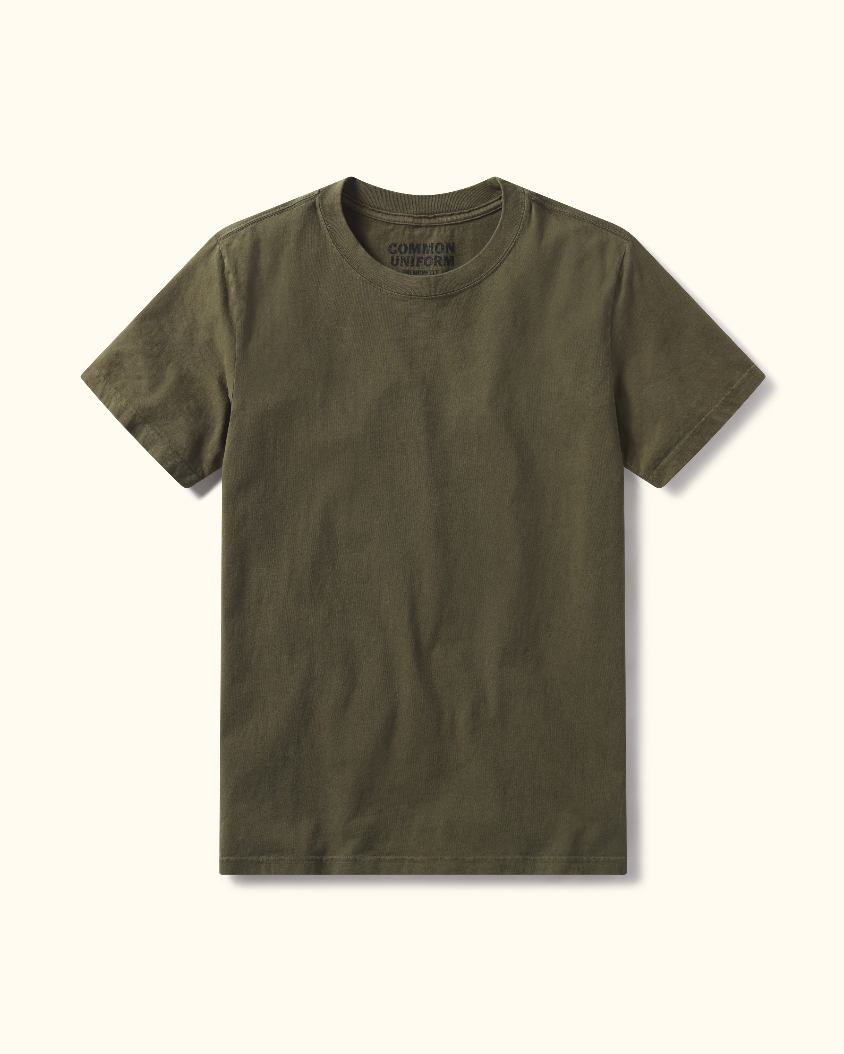 Premium Tee Military flat lay