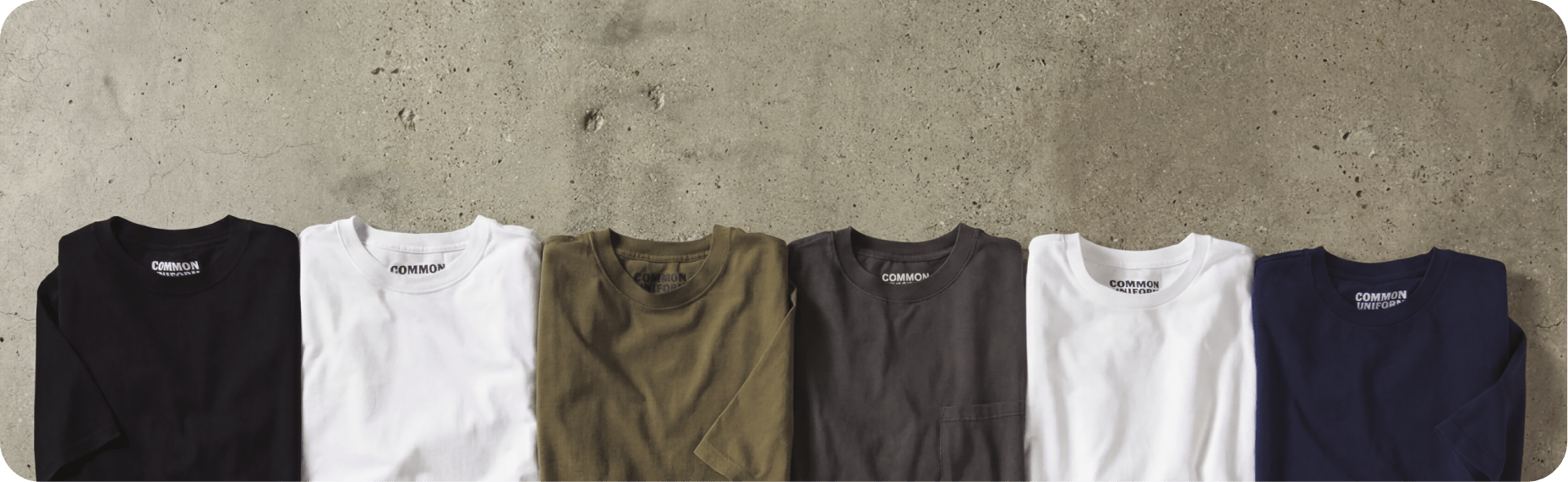 Wholesale blank cotton t-shirts from Common Uniform — premium garment dyed tees in multiple colors